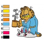 Garfield 12 Embroidery Design